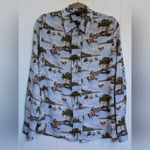 ICON Equestrian Print Blouse